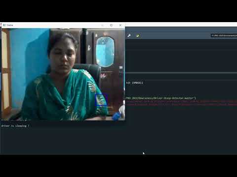 Drowsiness Detection Using Web Cam in Python Projects