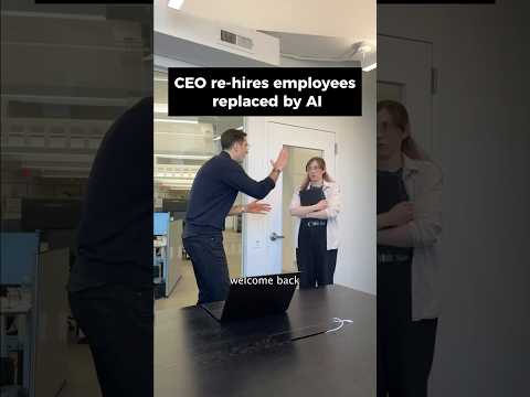 Video Thumbnail: Re-hiring employees replaced by AI