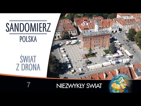 Świat z drona - Polska - Sandomierz - 4K - Lektor PL