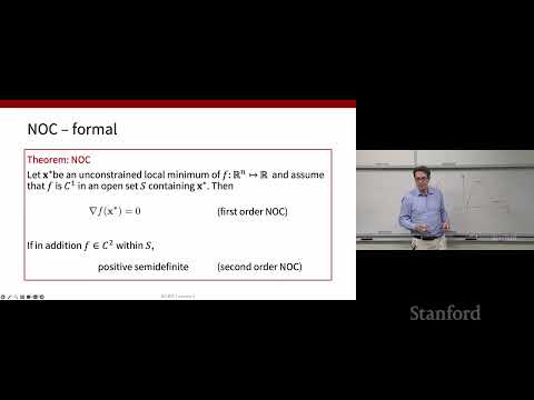 Stanford AA203 Optimal and Learning-Based Control | Spring 2026 | Lecture 2: Optimization Theory