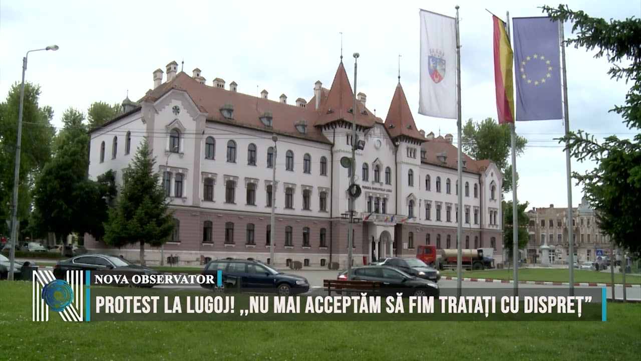 PROTEST LA LUGOJ! ,,NU MAI ACCEPTĂM SĂ FIM TRATAȚI CU DISPREȚ”