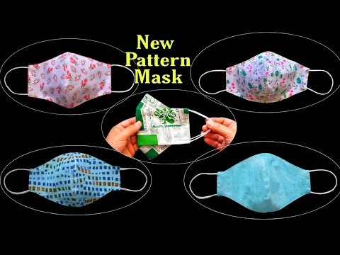 4 Very Easy New Style Pattern Mask - Face Mask Sewing Tutorial - Diy Cloth Face Mask(New Model 2021)