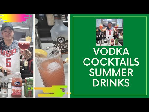 HOW TO MAKE VODKA COCKTAILS, SEABREEZE, CAPE COD AND GREY HOUND SUMMER DRINKS #37