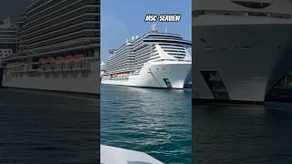 MSC Seaview partenza da Genova e la nave vista dal mare