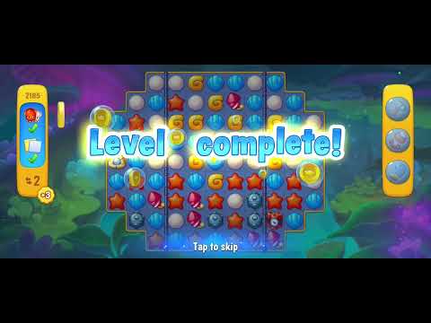 Fishdom gameplay level 2185