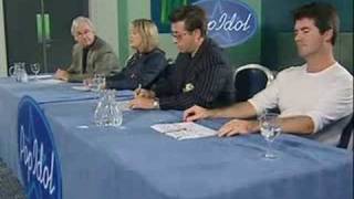 Note Simon greeting him with 'you're a good looking boy'.