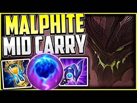 EASY Malphite MID CARRY GUIDE! + Best Build/Runes | Malphite Mid Guide Season 11 - League of Legends