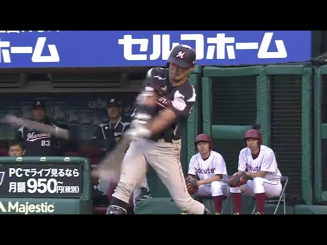 【2回表】お待たせしました!! マリーンズ・福浦 待望の今季初安打!! 2016/7/22 E-M