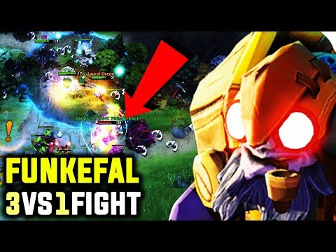 We Already Know He Is The Best But This Is Too Much - Funkefal Tinker Epic 3vs1 Fight Dota 2