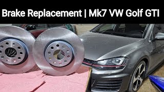 Front Brakes Replacement | VW Golf GTI MK7