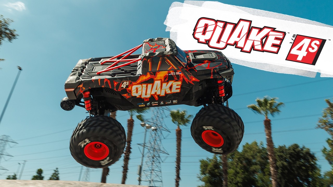 Arrma QUAKE 4S DSC Schwarz/Rot 1:8