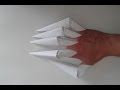 Как сделать из бумаги когти (Origami Claws) 