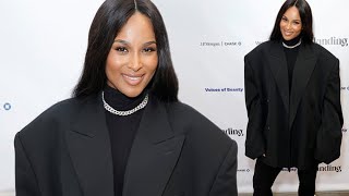 Ciara was a keynote speaker at the Voices Of Beauty Summit in Los Angeles for her OAMskin care line