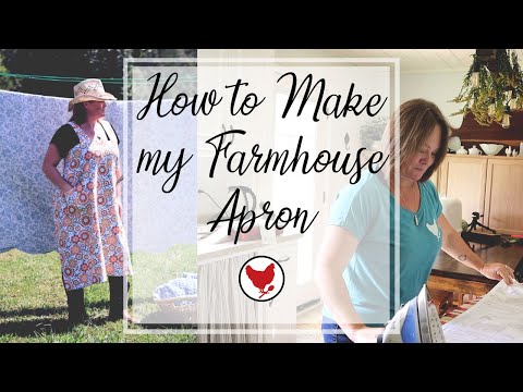 HOW TO MAKE MY FARMHOUSE APRON | Sewing Tutorial