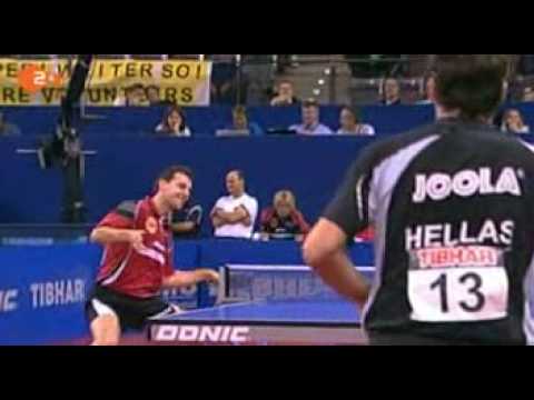 Timo Boll vs. Panagiotis Gionis (2009 European Championships)