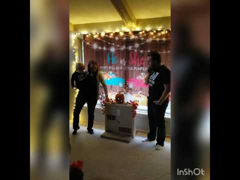 Unique gender reveal with light switch