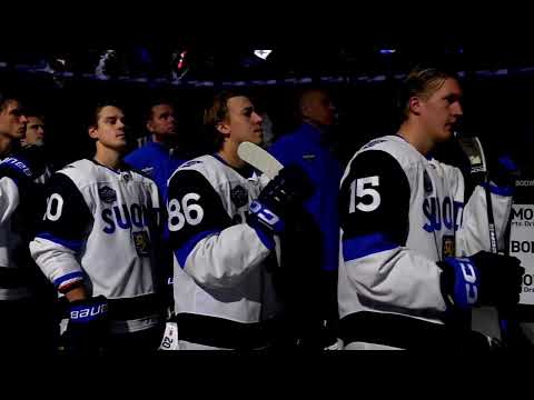 The Finnish national anthem in Centre Bell