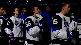 The Finnish national anthem in Centre Bell