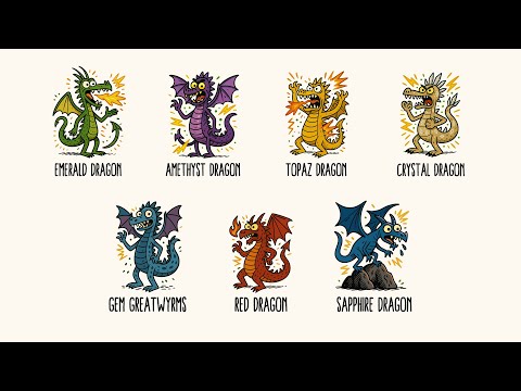 Every Gem Dragon in D&D Forgotten Realms EXPLAINED in 15 Minutes