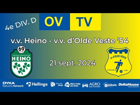 OV-TV | Samenvatting | v.v. Heino - v.v. d'Olde Veste'54 | 21-09-2024 | 4e Div. D