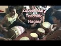 Zubeen Garg Teaching NAGARA Beats Jolly Assamese