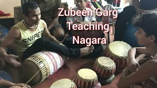 Zubeen Garg teaching NAGARA Beats  Jolly Assamese