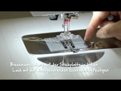 Tutorial: Videoanleitung zu BERNINA Biesenfuss Nr. 30, 31, 32, 33 und 46 C / Biesenvorrichtung