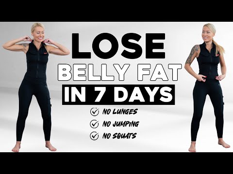 LOSE BELLY FAT in 7 Days 30 MIN Standing Abs Workout - No Squat, No Lunge, No Jumping,Knee Friendly