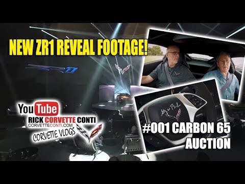 SPECIAL CARBON 65 AUCTION & CHEVY REVEAL 2019 ZR1 CORVETTE   RICK CONTI VLOGS