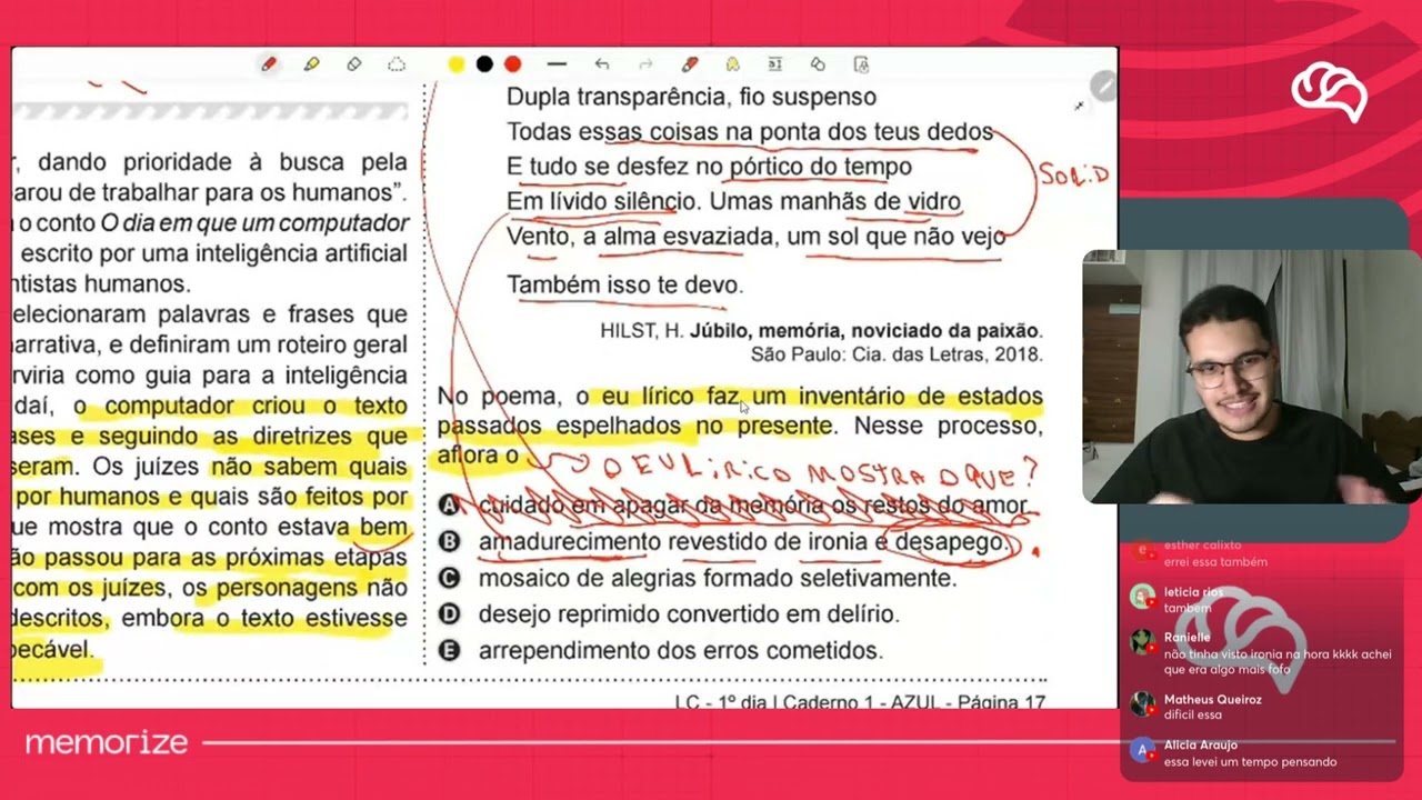 Resolução em Vídeo — Questão 39 ENEM 2019