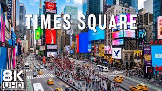 Times Square Like You've Never Seen Before 🗽✨ | New York's Brightest Icon | 8K UHD Scenic Relaxation