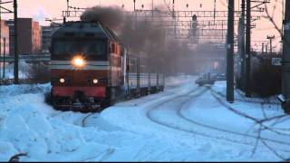 preview picture of video '[RZD] DT1 and TEP70 in Velikiy Novgorod. ДТ1 и ТЭП70 в Великом Новгороде'
