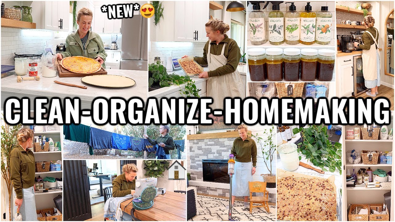 WHOLE HOUSE CLEAN & ORGANIZE WITH ME!🏠 CLEANING & ORGANIZING MOTIVATION | HOMEMAKING