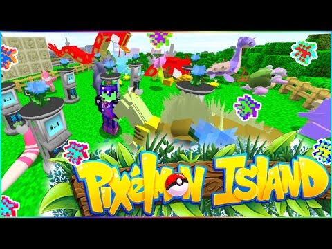 A FULL FIELD OF 38 SHINY POKEMON! - PIXELMON ISLAND SMP FINALE