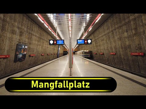 U-Bahn Station Mangfallplatz - Munich 🇩🇪 - Walkthrough 🚶