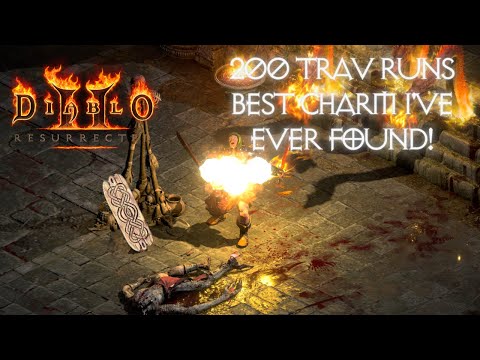 D2R - 2.4 ladder - 200 Travincal runs with the throw barb! Great runs, found the best charm ever!!