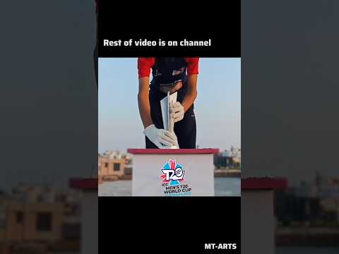 How to make icc cwc trophy / how to make icc t20 world cup trophy (ICC Trophy) #cwc23 #133 MT-ARTS