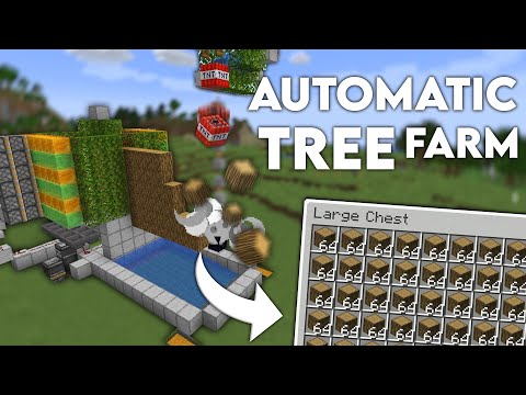 Voltrox - Minecraft Automatic Wood Tree Farm - AFK - Oak, Birch, Spruce, Jungle wood | Tutorial 1.19
