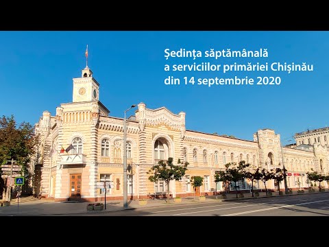 , title : 'Ședința săptămânală a serviciilor primăriei Chișinău  (14.09.2020)'
