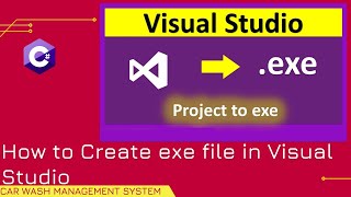 How to Create exe file in Visual Studio 2019 ||