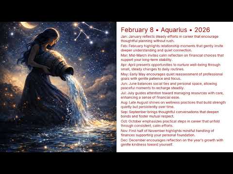 February 8 Birthday Horoscope 2026 | Aquarius Astrology Forecast