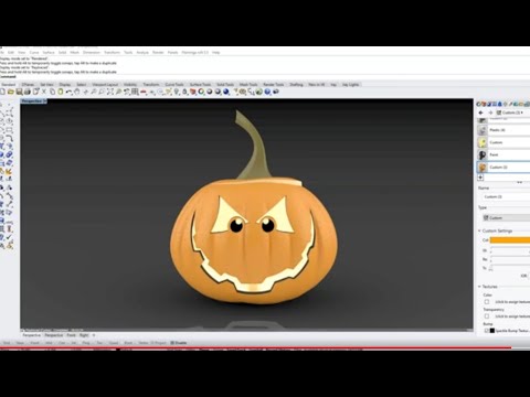 getting started with rhino for windows - the jack o lantern