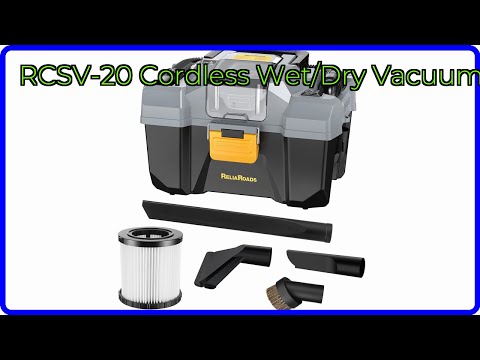 REVIEW (2025): RCSV-20 Cordless Wet/Dry Vacuum. ESSENTIAL details.