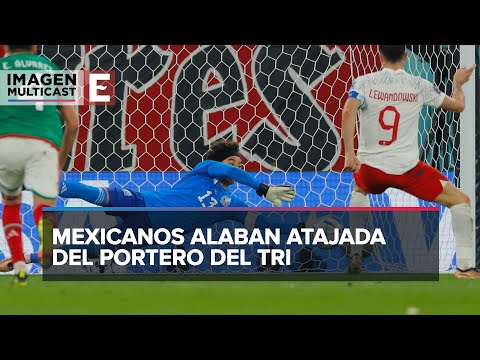 Memo Ochoa ataja penal y mexicanos celebran empate ante Polonia en el Mundial