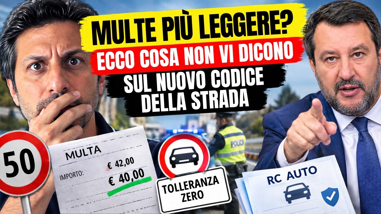 Multe più leggere? Ecco cosa NON vi dicono sul nuovo Codice della Strada