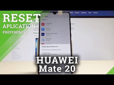 How to Reset App Settings in HUAWEI Mate 20 - Resetting App Preferences Instructions