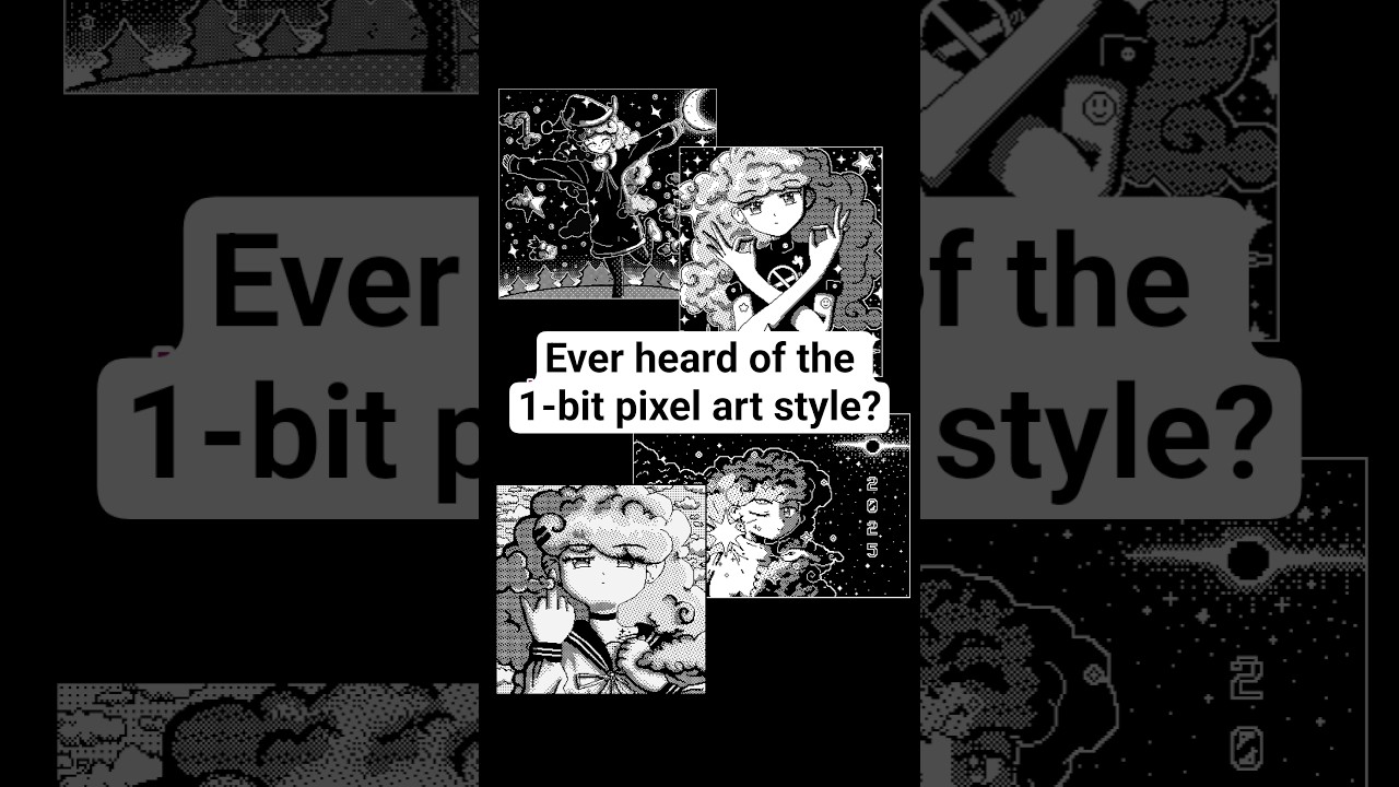 Ever heard of 1-bit style pixel art?  #pixelart #1bit #art #amazingdrawing #digitalartist #cute #oc