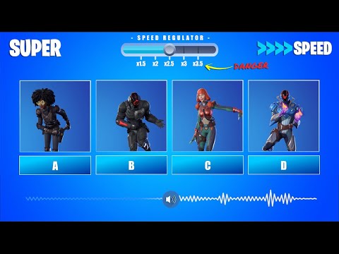 GUESS THE SKIN DANCING IN HIGH SPEED - Fortnite Challange - PART 1 | Super