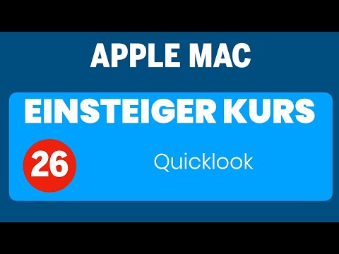 Apple Mac Beginner Course Part 26: Quicklook