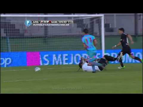 Una por lado. Arsenal 2 - Newell's 1. Fecha 17. Torneo Final 2014. FPT